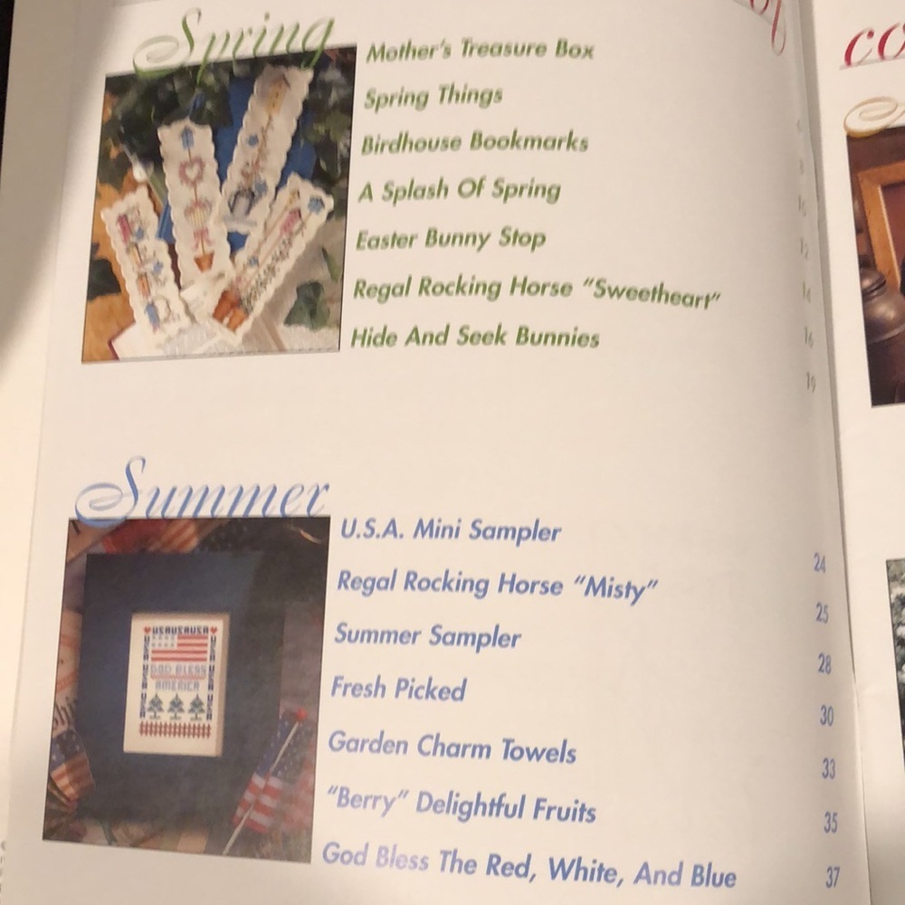 Something for every Season, 56 Counted Cross Stitch Patterns & Thread Organizer - Picture 7 of 10
